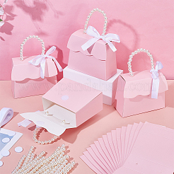 Geschenkboxen aus handtaschenförmigem Papier für Hochzeitssüßigkeiten&nbsp;CON-WH0115-38