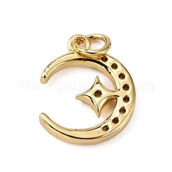 Pendentifs en laiton zircon cubique transparent&nbsp;KK-WH0035-69
