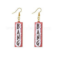 Pendientes colgantes de aleación de acrílico&nbsp;FS-WG4D5AE-01