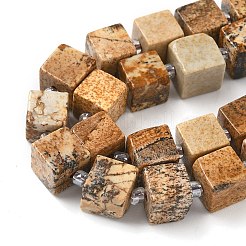 Natürliches Bild Jaspis Perlen Stränge&nbsp;G-D338-A05