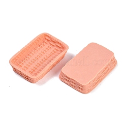 Cabochon in resina a forma di cestino in rattan&nbsp;RESI-Q014-07H