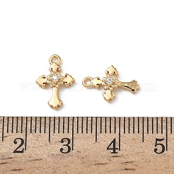Pendenti in zirconi cubici trasparenti in micro pavè di ottone&nbsp;KK-A280-05A-G