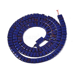 Fili di perline di ematite sintetica non magnetica verniciate a spruzzo&nbsp;G-T124-02E-1