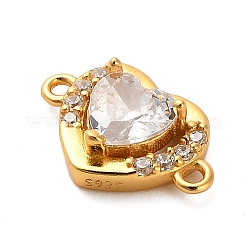 925 charm conector de plata de ley con micro pavé de circonita cúbica.&nbsp;STER-U009-03G-03