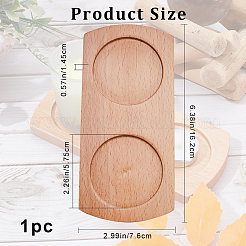 Pfeffermühlenhalter aus Holz&nbsp;DJEW-WH0034-81A