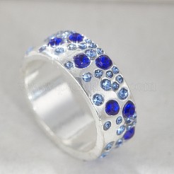 Anelli di barretta del rhinestone della lega&nbsp;FS-WG159B5-04