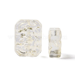 Perles de verre peintes par pulvérisation transparent&nbsp;X-GLAA-I050-08A
