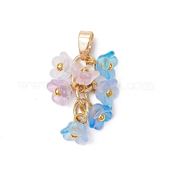 8 pz ciondoli acrilici a forma di fiore&nbsp;PALLOY-JF03591