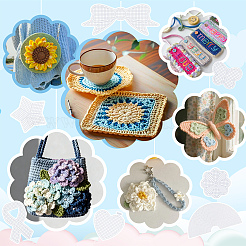 100 pz 10 stili fai da te forme di tela di plastica&nbsp;DIY-WA0001-30