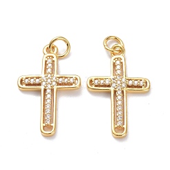 Pendentifs en laiton zircon cubique transparent&nbsp;ZIRC-L100-111G