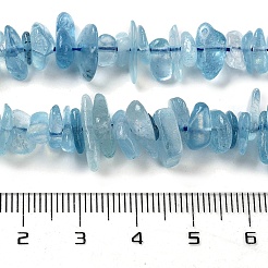 Natürliche Aquamarin Chip-Perlen Stränge&nbsp;G-E271-96