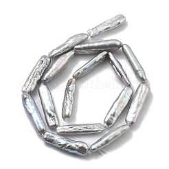 Natürliche Barock Keshi Perlen Stränge&nbsp;PEAR-P064-05B-03B