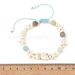 Braccialetti intrecciati rotondi con perline intrecciate&nbsp;BJEW-JB14477