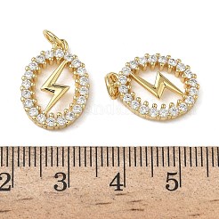 Pendentifs en laiton zircon cubique transparent&nbsp;KK-L257-04G