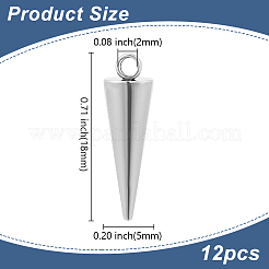 12 pz ciondoli in acciaio inossidabile 304&nbsp;STAS-LP0001-35