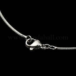 Collier chaîne serpent rond en laiton pour hommes femmes&nbsp;MAK-YW0001-11