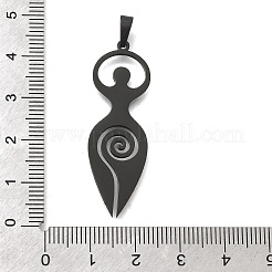 Ionenplattierung (IP) 304 Edelstahlanhänger&nbsp;STAS-O005-06B