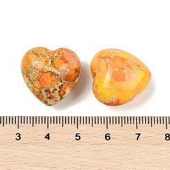 Piedra de palma de corazón de jaspe imperial natural teñida&nbsp;G-Q021-03E