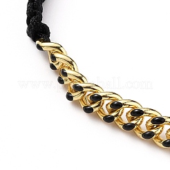 Bracciali di perline intrecciati con fili di nylon regolabili&nbsp;BJEW-JB05697-02
