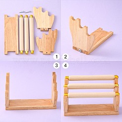 Ständer für Fingerringe aus Holz&nbsp;NDIS-F003-04B