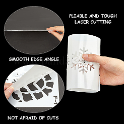 8 pochoir de Noël en plastique creux&nbsp;DIY-GF0009-93