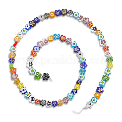 Handgemachte Millefiori-Glasperlen Stränge&nbsp;LAMP-LT0001-09B