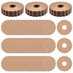 Breloques pour verres à vin en papier kraft&nbsp;DIY-WH0899-771