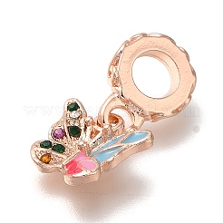 Europäische baumelnde charme der zahnstangenüberzuglegierung strass&nbsp;PALLOY-P307-09RG