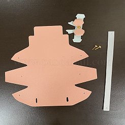 Faltbare Kunstleder-Hochzeits-Bowknot-Süßigkeitstaschen&nbsp;CON-WH0087-93A