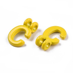 Pendenti con collegamento a 2 anello in lega verniciati a spruzzo&nbsp;X-PALLOY-T075-48C-RS