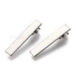 Eisen Flach Alligator Haarspange Zubehör&nbsp;IFIN-S286-34mm