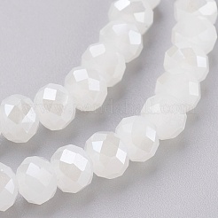 Chapelets de perles en verre électroplaqué&nbsp;X-GLAA-K027-03AB