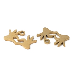 Placcatura ionica (ip) ciondoli in acciaio inossidabile 304&nbsp;STAS-F300-11G