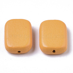 Perles de bois naturel peintes&nbsp;WOOD-R265-07