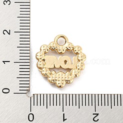 Pendenti di strass in lega di placcatura uv&nbsp;PALLOY-D026-16G