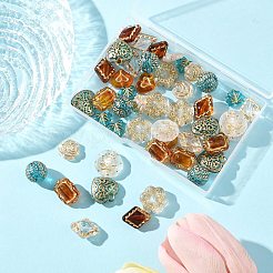 50pcs 10 Arten Acrylperlen&nbsp;OACR-FP0001-14