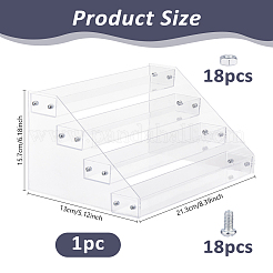 4-lagiger Acryl-Organizer für Nagellackflaschen&nbsp;ODIS-WH0108-015