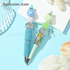 Perline pendenti con nappe di strass in argilla polimerica fatte a mano&nbsp;CLAY-H003-01P-03