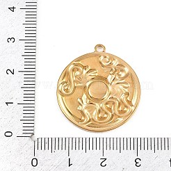 Cabochon-Fassungen für Anhänger aus Edelstahl 304&nbsp;STAS-L313-08G