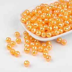 Facettierte bunte umweltfreundliche runde Perlen aus Polystyrolacryl&nbsp;SACR-K001-8mm-74