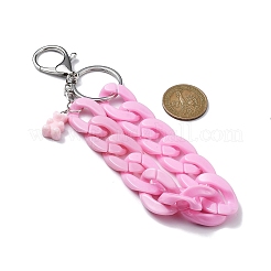 Porte-clés en chaîne gourmette en acrylique&nbsp;KEYC-JKC00632