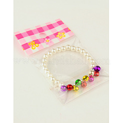 Mode imitation acrylique perles bracelets élastiques pour les enfants&nbsp;X-BJEW-JB01056-01