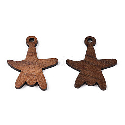 Anhänger aus natürlichem Nussbaumholz&nbsp;WOOD-T023-25