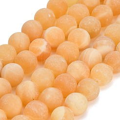 Brins de perles de calcite jaune naturelle&nbsp;GG-CBAA3AB-03-12mm