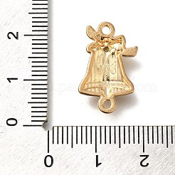 Weihnachtsglocke Legierung rote Emaille Verbinder&nbsp;FIND-I040-03A