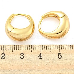 Ovale Creolen aus Messing für Damen&nbsp;EJEW-M255-02G