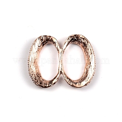 Boucle clip écharpe double strass cristal ovale&nbsp;JEWB-WH0020-15RG