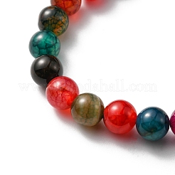 Stretch-Armbänder aus natürlichem Achat&nbsp;ANIM-PW0003-027C