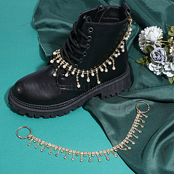 2 cadena extensora de bolso con rhinestone de aleación&nbsp;HJEW-PH02497