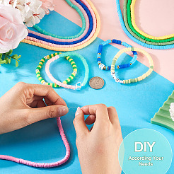 10 Strang 10 Stile handgemachte Polymer Clay Perlenstränge&nbsp;CLAY-TA0001-75